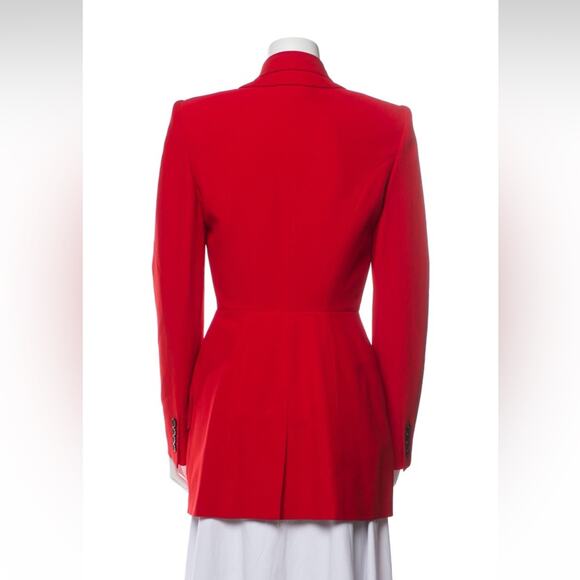 Alexander McQueen red suit jacket and pants NEW 2 piece size small NWT - Picture 6 of 16